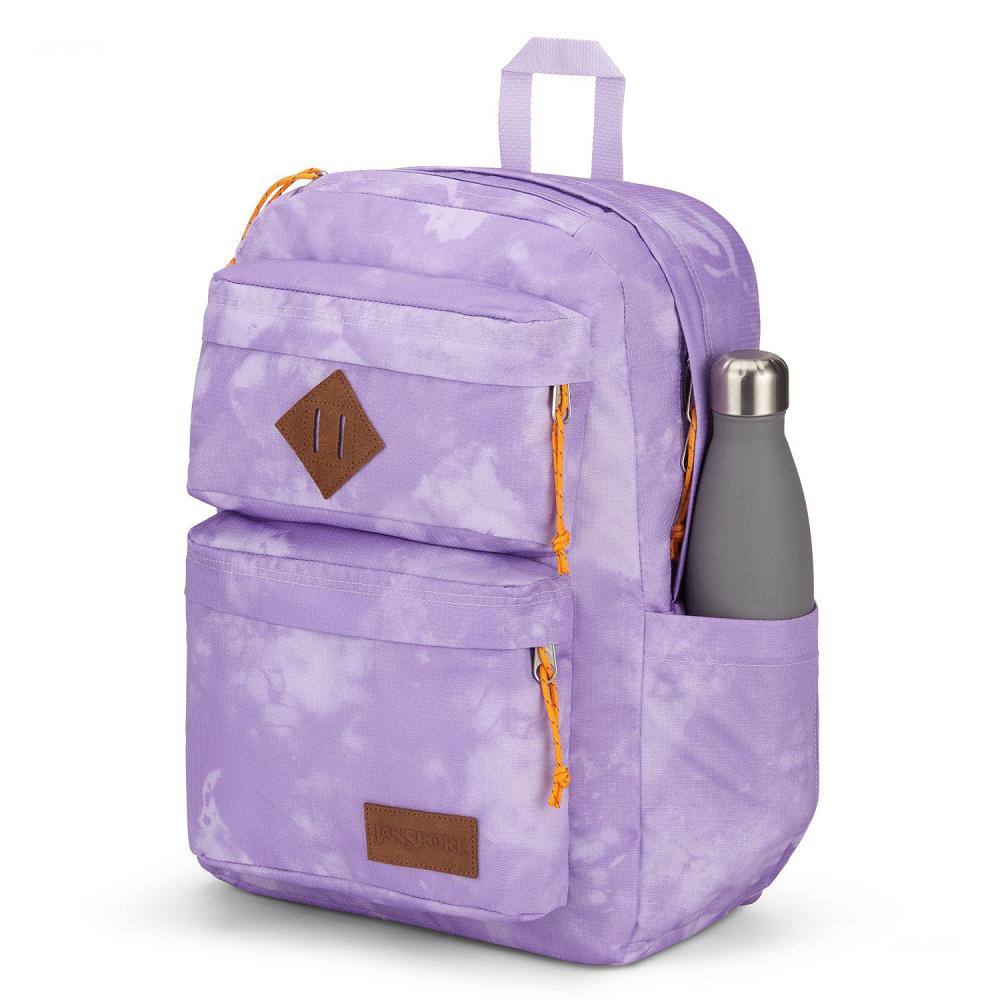 Purple JanSport Double Break School Backpacks | IL_JS114