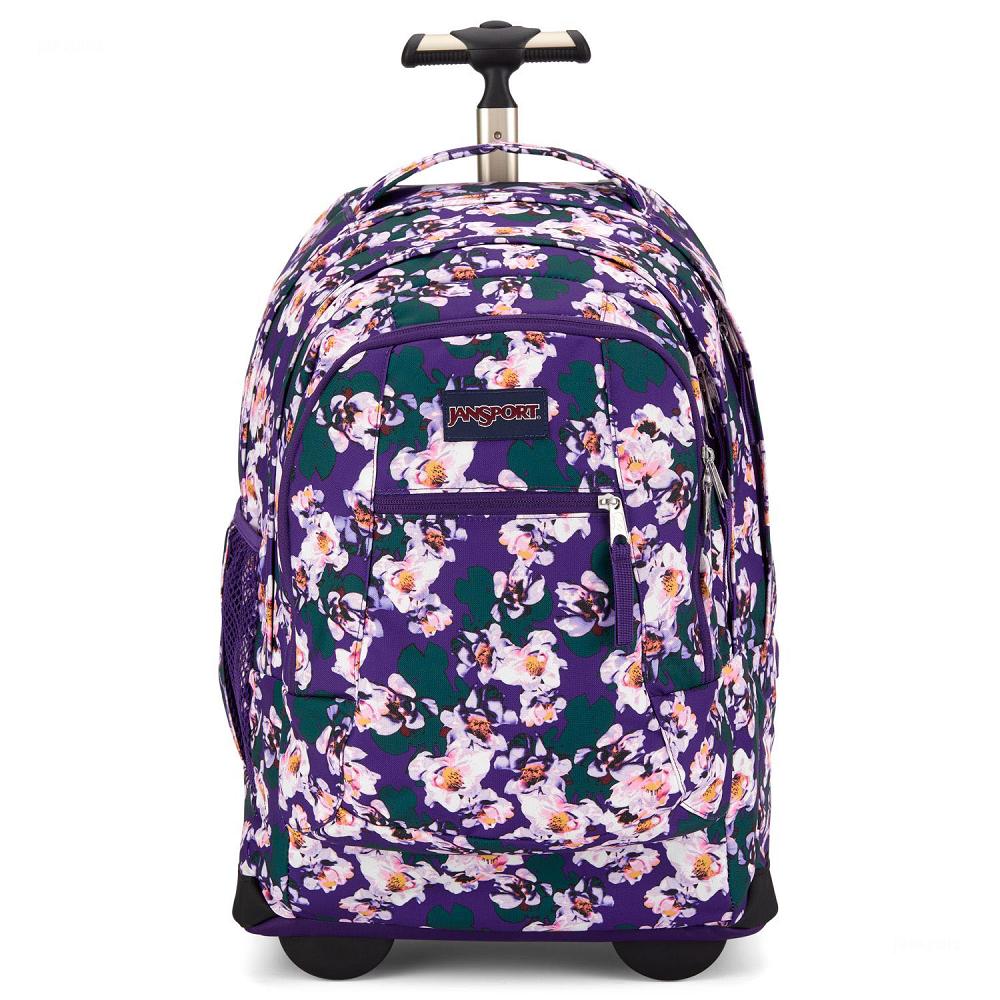 Purple JanSport Driver 8 Rolling Laptop Backpacks | IL_JS327