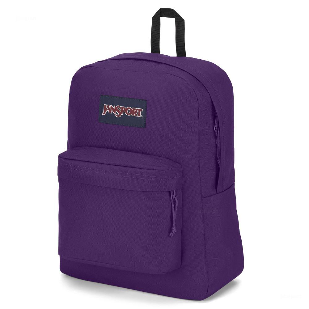 Purple JanSport SuperBreak® Plus Laptop Backpacks | IL_JS427