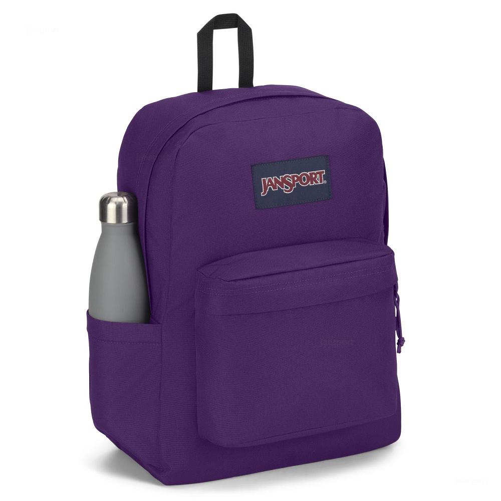 Purple JanSport SuperBreak® Plus Laptop Backpacks | IL_JS427