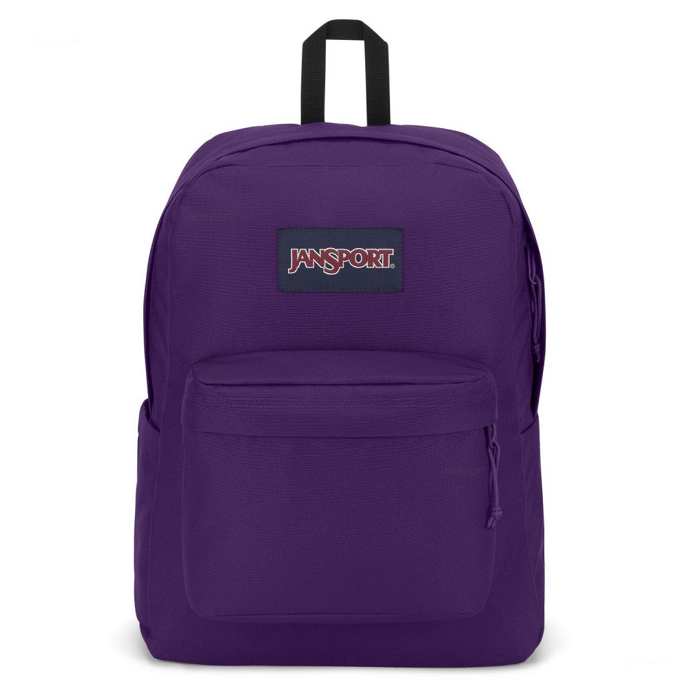 Purple JanSport SuperBreak® Plus Laptop Backpacks | IL_JS427