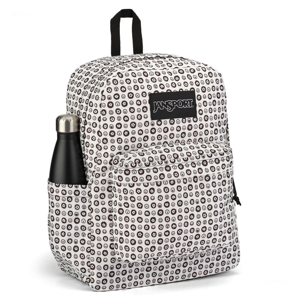 White / Black JanSport SuperBreak® Plus School Backpacks | IL_JS364