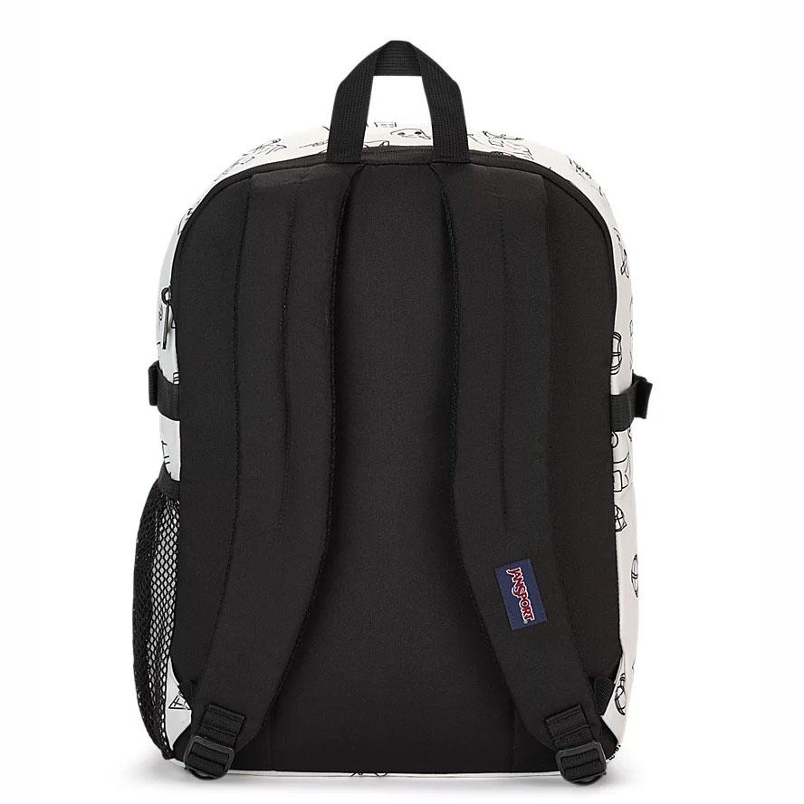 White JanSport Main Campus School Backpacks | IL_JS355