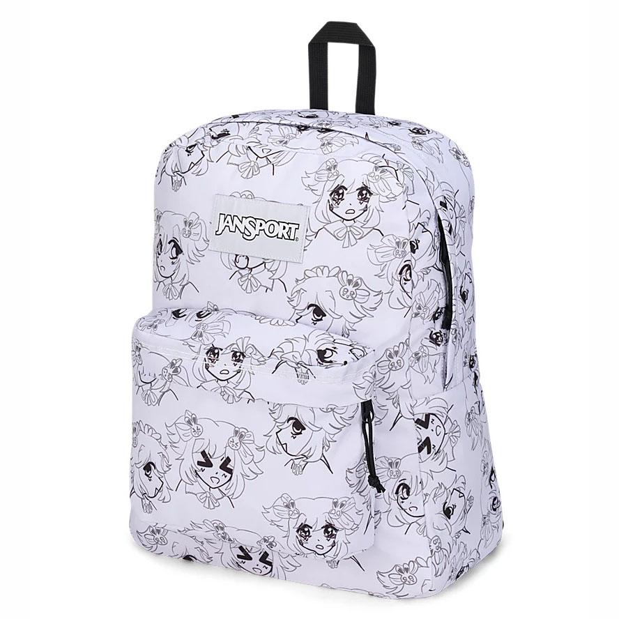 White JanSport SuperBreak® Plus Laptop Backpacks | IL_JS127