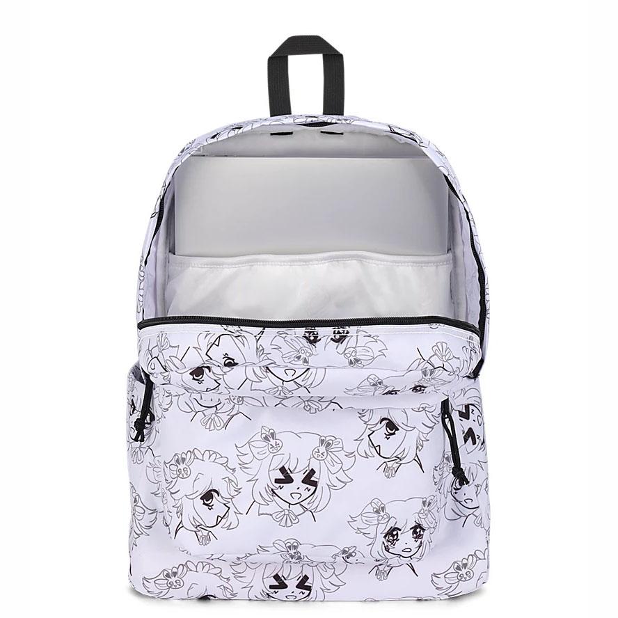 White JanSport SuperBreak® Plus Laptop Backpacks | IL_JS127