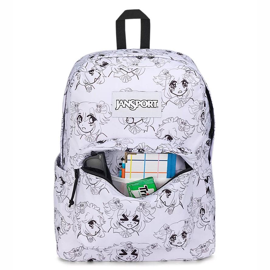 White JanSport SuperBreak® Plus Laptop Backpacks | IL_JS127