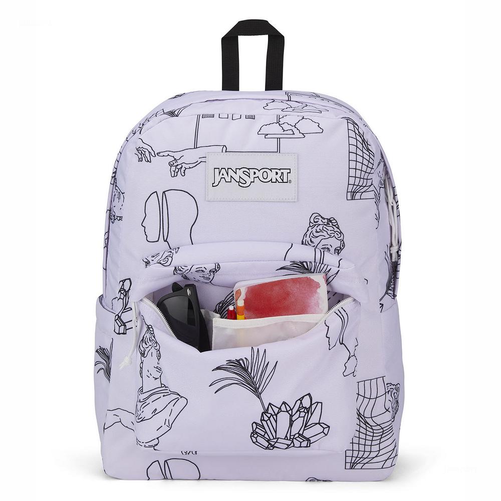 White JanSport SuperBreak® School Backpacks | IL_JS423