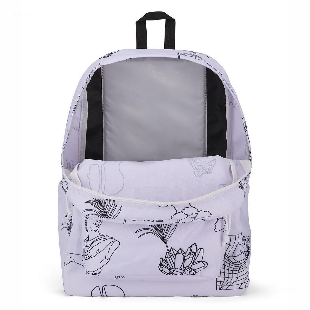 White JanSport SuperBreak® School Backpacks | IL_JS423