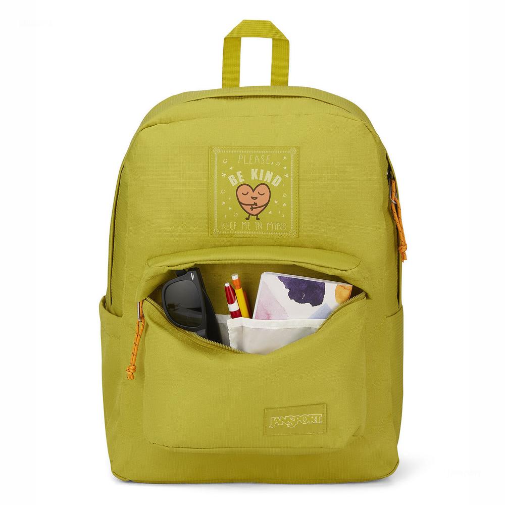 Yellow JanSport SUPERBREAK PLUS FX Laptop Backpacks | IL_JS10B